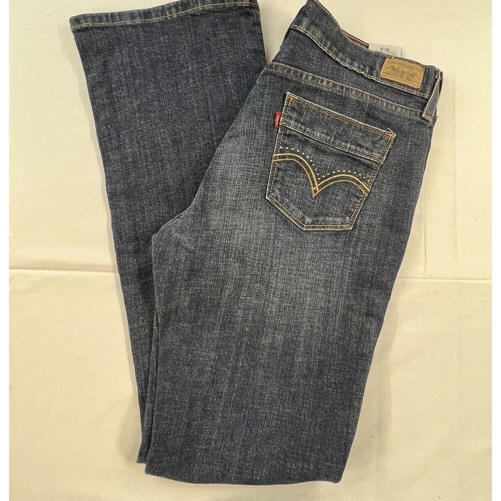 Levis 515 Womens 5 Pocket Boot Cut Denim Blue Jeans Size 10L/C